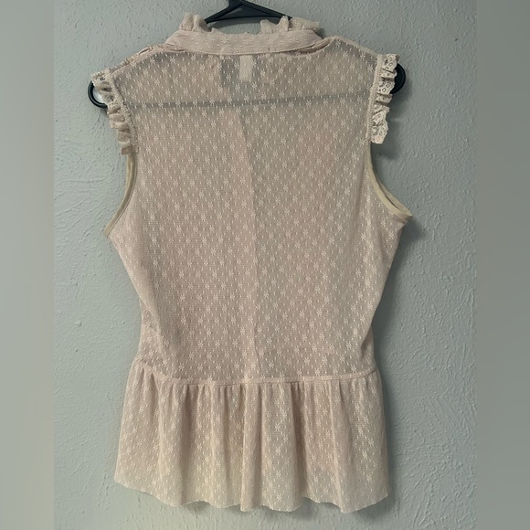 Free People  sleeveless Button-Down shirt/ Size M - Picture 3 of 6